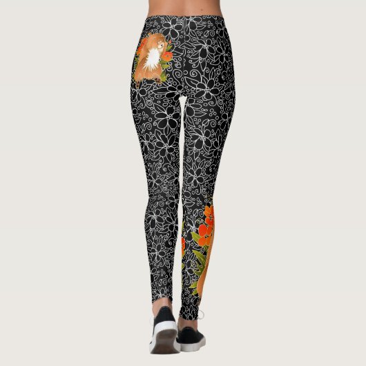 BINDI MINGSIE rode chow leggings - kijk naar de ac (Achterkant)