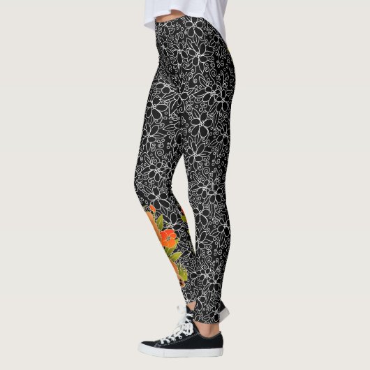 BINDI MINGSIE rode chow leggings - kijk naar de ac (Links)