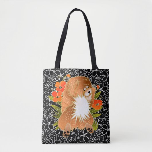 BINDI MINGSIE rode chow tas-2 maten Tote Bag (Voorkant)