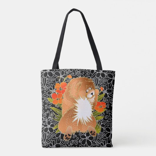 BINDI MINGSIE rode chow tas-2 maten Tote Bag (Achterkant)