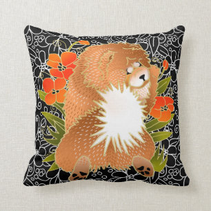 BINDI MINGSIE -rood chow kussen-rechts/links Kussen