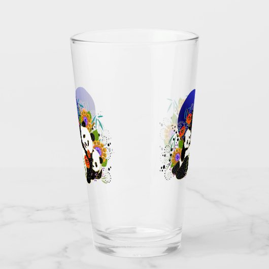 BINDI PANDA 16 oz glazen voorzijde en achterzijde (Links)