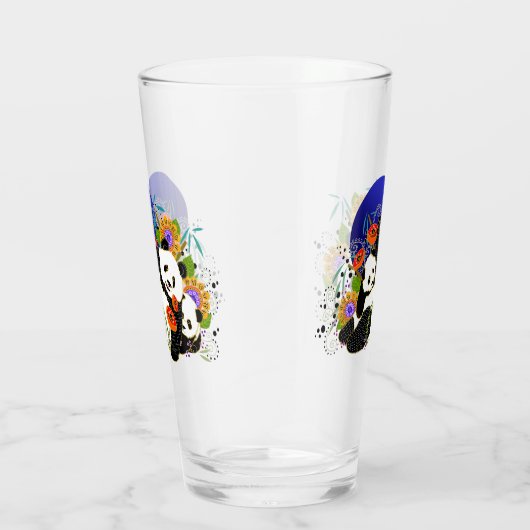 BINDI PANDA 16 oz glazen voorzijde en achterzijde (Rechts)