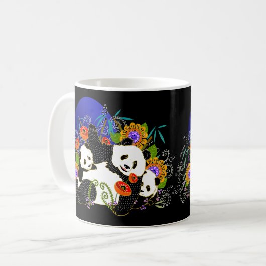 BINDI PANDAS-mok - kies stijl Koffiemok (Voorkant links)