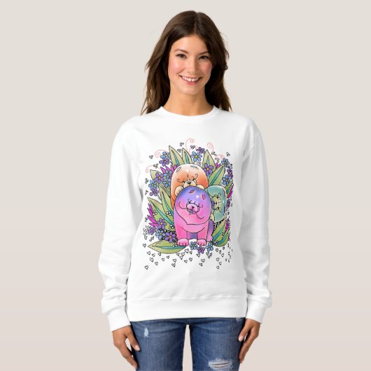 BINDI PLAYDATE de shirten van de Chow - kies stijl Trui (Voorkant volledig)