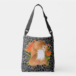 BINDI Rood chow kruis of tas-2 maten Crossbody Tas