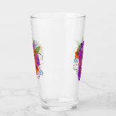 BINDI ROUGH CHOW 16 oz glas-ontwerp voor & achter Glas (Links)
