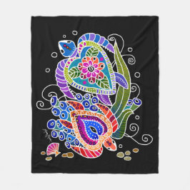 BINDI SEATURTLS Vluchtdekens van 3 maten Fleece Deken