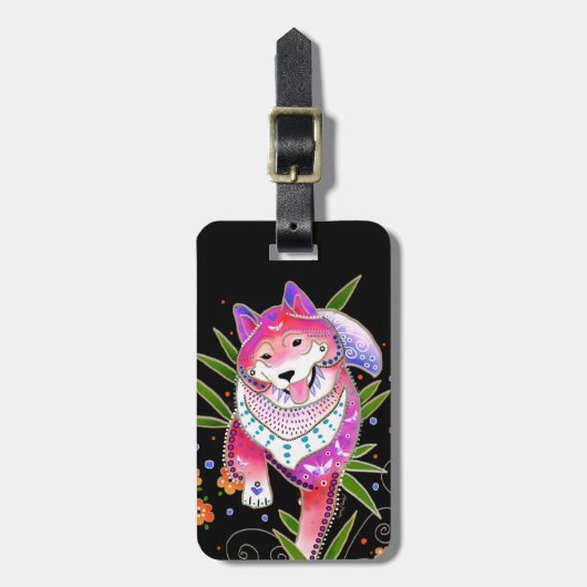 BINDI SHIBA INU bagagelabel (Voorkant verticaal)