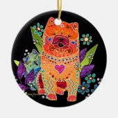 BINDI SMOOTH chow-ORNAMENT Keramisch Ornament (Voorkant)