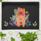 BINDI soepele chows keukenhanddoek (Gevouwen)