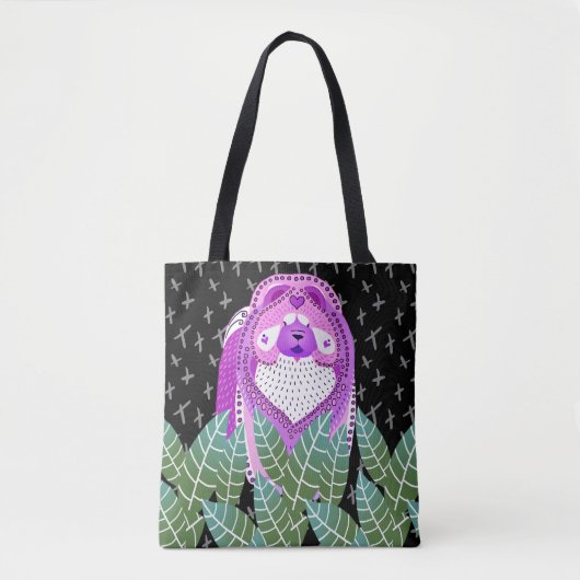 BINDI SOPHIE paars-chow tas of cross-body bag (Voorkant)