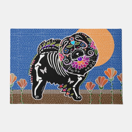 BINDI SUGARSKULL Chow deurmat 2 maten (Voorkant)