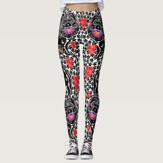 BINDI SUGARSKULL Chow - LEGGINGS (Voorkant)