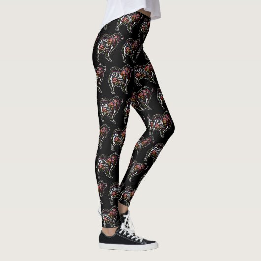 BINDI SUGARSKULL Finse Lapphund Leggings (Rechts)