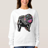 BINDI SUGARSKULL Schoen hond- KIES stijl Trui (Voorkant)