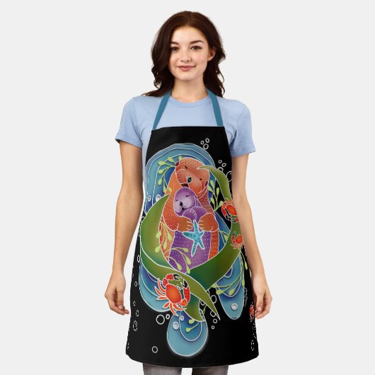 BINDI ZEE OTTERS All-Over Print Schort (Gedragen)