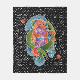 BINDI Zee Otters fleece deken in 3 maten