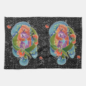 BINDI Zee Otters keukenhanddoeken (Horizontaal)