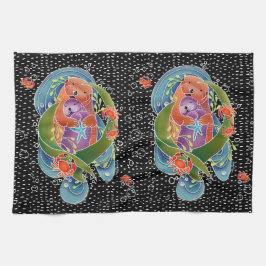 BINDI Zee Otters keukenhanddoeken