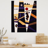 Binding door Kandinsky Poster (Keuken)