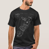 Binding Mechanism for a Snowboard Patent Poster T-shirt (Voorkant)