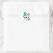 Bindjesondersteuning voor baarmoederhalskanker ronde sticker (Tas)