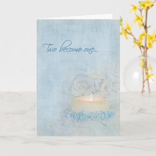 Bindkaarsen en -garter kaart (Gele Bloem)