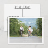 Bindkalligrafie Dank je Foto Briefkaart (Voorkant / Achterkant)