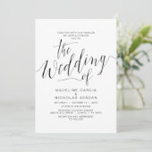 Bindkalligrafie, eenvoudig zwart, met families kaart (Staand voorkant)