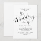 Bindkalligrafie, eenvoudig zwart, met families kaart (Voorkant / Achterkant)