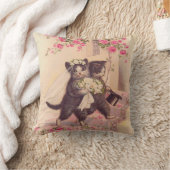 Bindkatten Bride en Groom Kussen (Deken)