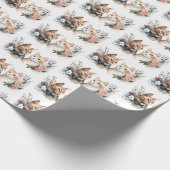 Bindkatten in bloemen cadeaupapier (Hoek)