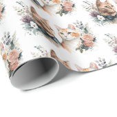 Bindkatten in bloemen cadeaupapier (Rol Hoek)