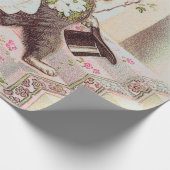 Bindkatten Licht Blauw Cadeaupapier (Hoek)