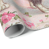 Bindkatten Licht Blauw Cadeaupapier (Rol Hoek)