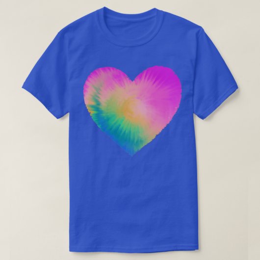 Bindkleurstof hart t-shirt (Design voorkant)
