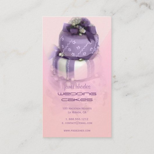 Bindkoeken, gebak visitekaartje (Achterkant)