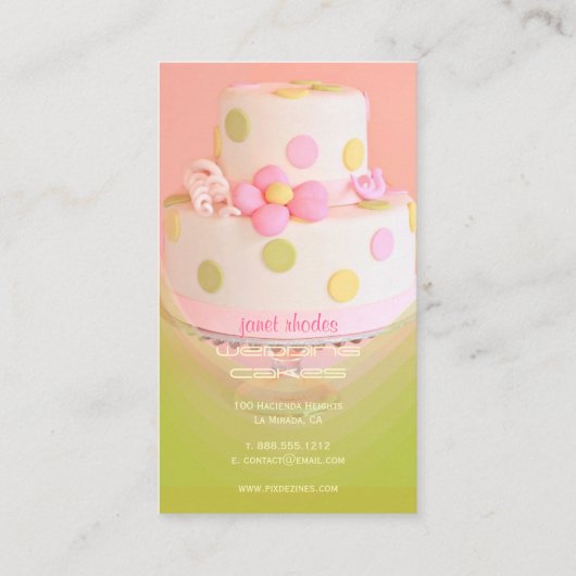 Bindkoeken, gebak visitekaartje (Achterkant)