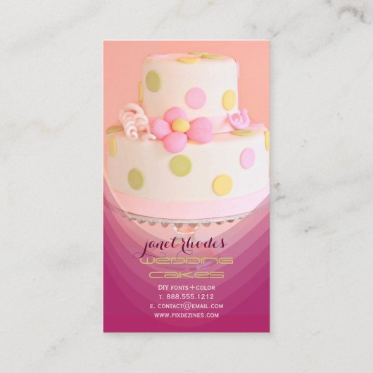 Bindkoeken, gebak visitekaartje (Achterkant)