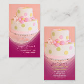 Bindkoeken, gebak visitekaartje (Voorkant / Achterkant)