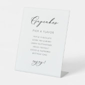 Bindkoeken Voedselbord Acrylreceptieplek Reclamebord Met Voetstuk (Voorkant)