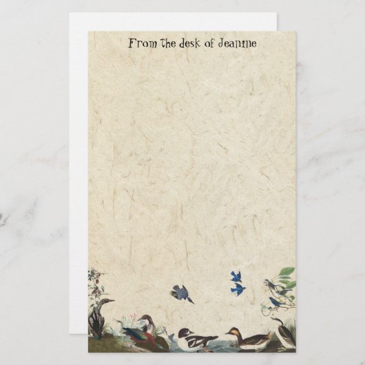 Bindkolk van vogels — Papier voor handgemaakt papi (Voorkant / Achterkant)