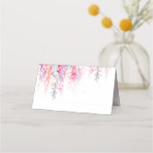 Bindkoraal oranje roze bloemcascade plaatskaartje (Achterkant)