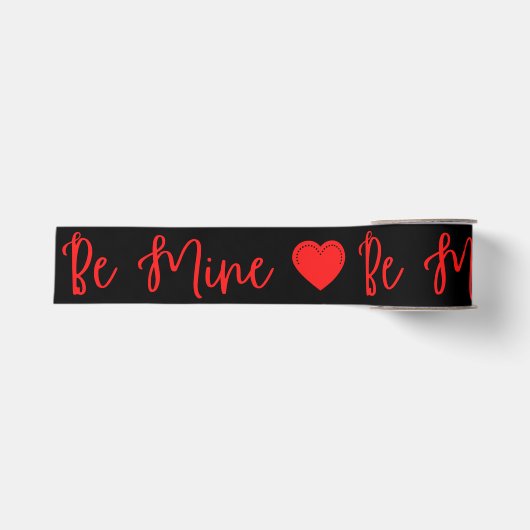 Bindkorrel van Mine Red Valentijns Grosgrain Lint (Voorkant)