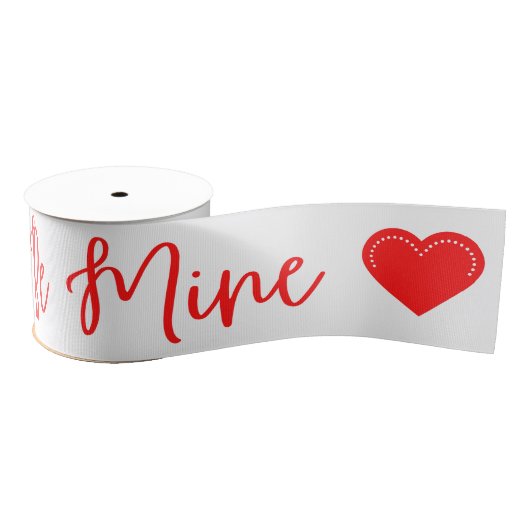 Bindkorrel van Mine Red Valentijns Grosgrain Lint (Spoel)