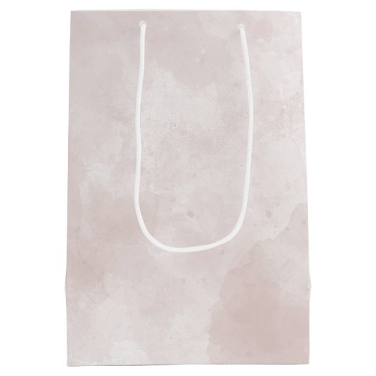 Bindkosmos stroomt op roze medium cadeauzakje (Achterkant)