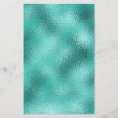 Bindmenu blauwgroen zee groen metaalglitterstof (Achterkant)