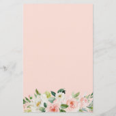 Bindmenu Chic Blush Pink White Floral (Achterkant)