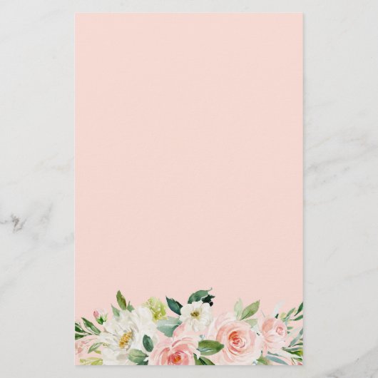 Bindmenu Chic Blush Pink White Floral (Achterkant)